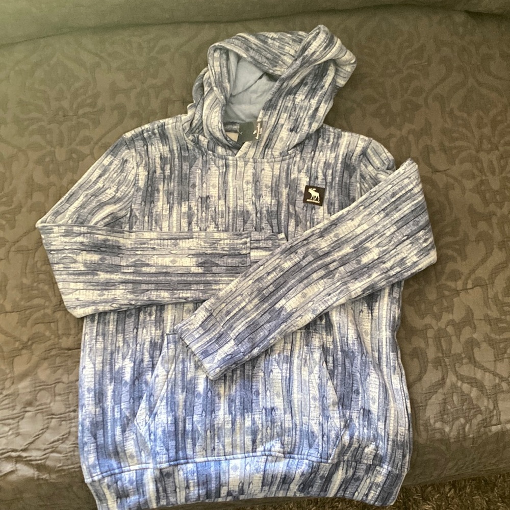 Blue Abercrombie kids hoodie, size 13/14. Brand new, never worn. Still has tags.